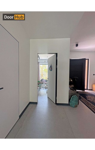 HPL Doors with Royal Black Profile UAE – Luxury Architectural Door Systems